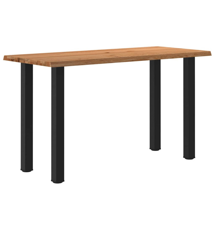 Table de bar marron clair bois de chêne massif rectangulaire | Mobilier & Déco