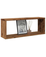 Étagères murales cube 2 pcs vieux bois 60x15x23 cm | Mobilier & Déco