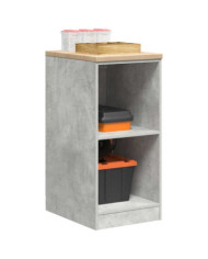 Armoire de rangement de garage gris béton 40x51x85 cm bois pin | Mobilier & Déco