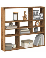 Étagère murale vieux bois 90x16x78 cm bois d'ingénierie | Mobilier & Déco