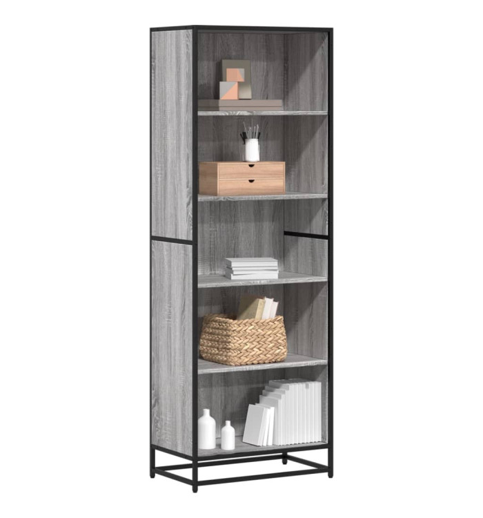 Bibliothèque sonoma gris 60x35x170,5 cm bois d'ingénierie | Mobilier & Déco