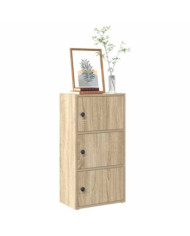 Bibliothèque chêne sonoma 40x24x77 cm bois d'ingénierie | Mobilier & Déco