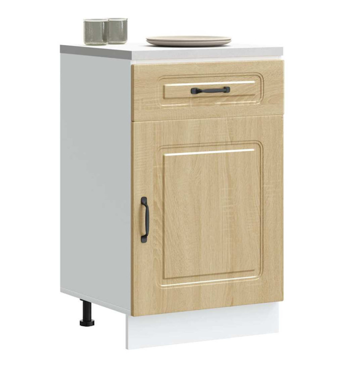 Armoire de cuisine Kalmar chêne sonoma bois d'ingénierie | Mobilier & Déco
