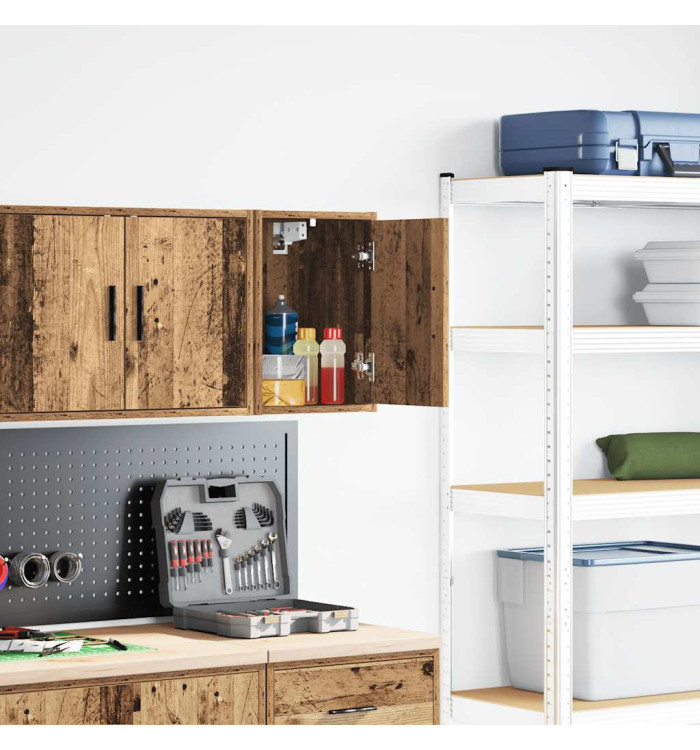Armoire murale de garage vieux bois bois d'ingénierie | Mobilier & Déco