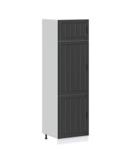 Armoire de cuisine Lucca noir bois d'ingénierie | Mobilier & Déco