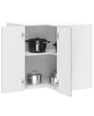 Armoire d'angle murale de cuisine Lucca sonoma gris | Mobilier & Déco