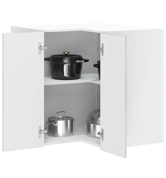 Armoire d'angle murale de cuisine Lucca gris béton | Mobilier & Déco
