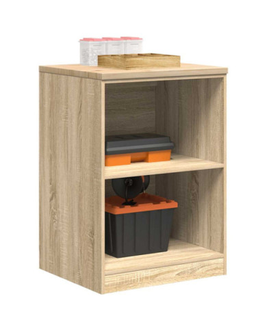 Armoire de rangement de garage chêne sonoma 60x51x85cm bois pin | Mobilier & Déco