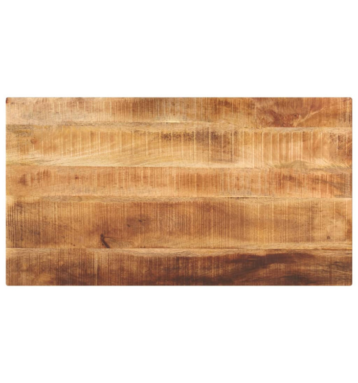Dessus de table rectangulaire bois massif de manguier brut | Mobilier & Déco