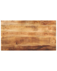 Dessus de table rectangulaire bois massif de manguier brut | Mobilier & Déco