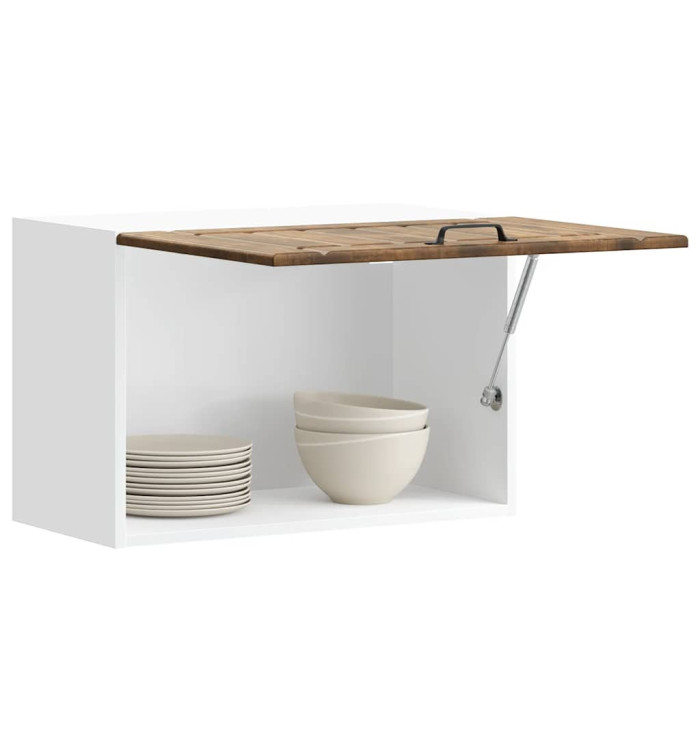 Armoire murale de cuisine Lucca chêne fumé bois ingénierie | Mobilier & Déco