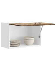 Armoire murale de cuisine Lucca chêne fumé bois ingénierie | Mobilier & Déco