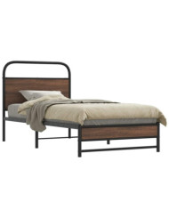 Cadre de lit sans matelas 100x190 cm chêne marron | Mobilier & Déco