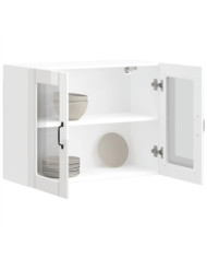 Armoire murale de cuisine avec porte en verre Lucca | Mobilier & Déco