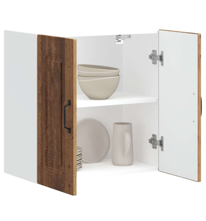 Armoire murale de cuisine Kalmar vieux bois bois d'ingénierie | Mobilier & Déco