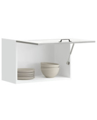 Armoire murale de cuisine Kalmar gris béton bois d'ingénierie | Mobilier & Déco
