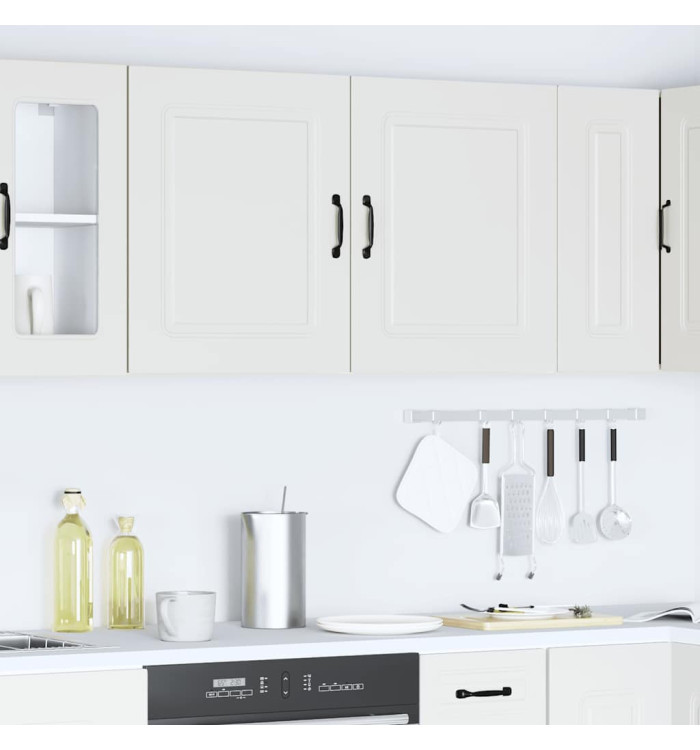 Armoires murales de cuisine 2pcs Kalmar blanc bois d'ingénierie | Mobilier & Déco