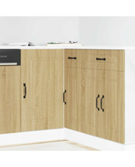 Armoire de cuisine Kalmar chêne sonoma bois d'ingénierie | Mobilier & Déco