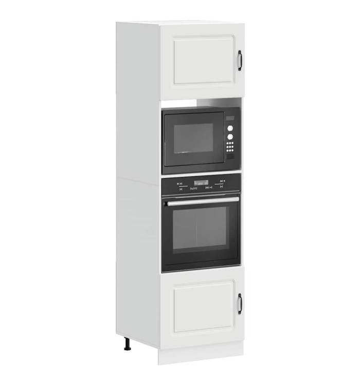 Armoires de four 2 pcs Lucca blanc bois d'ingénierie | Mobilier & Déco