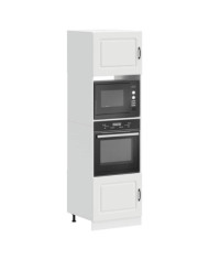 Armoires de four 2 pcs Lucca blanc bois d'ingénierie | Mobilier & Déco