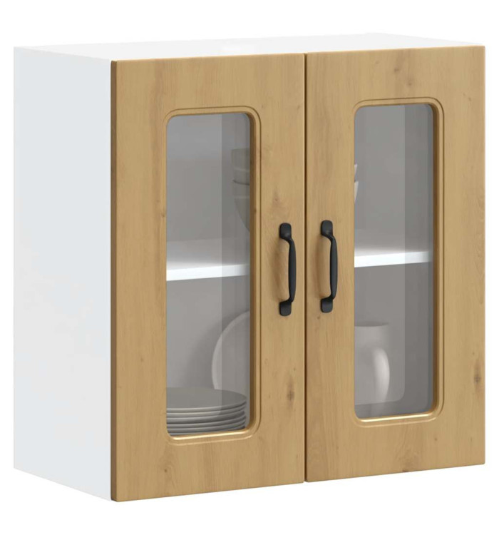 Armoire murale de cuisine avec porte en verre Kalmar | Mobilier & Déco