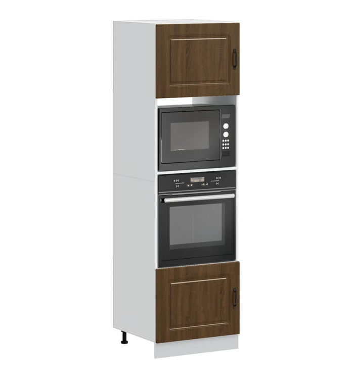 Armoires de four 2 pcs Lucca chêne marron bois d'ingénierie | Mobilier & Déco