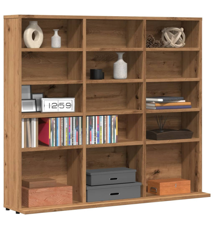 Armoire à CD chêne artisanal 100x23x89,5 cm bois d'ingénierie | Mobilier & Déco