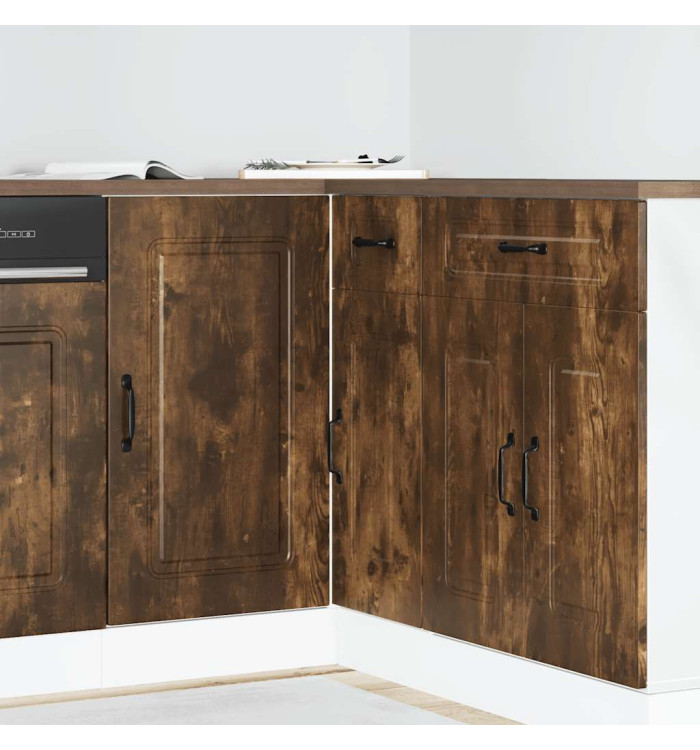 Armoire de cuisine Kalmar chêne fumé bois d'ingénierie | Mobilier & Déco
