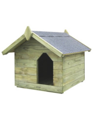 Niche de jardin avec toit ouvrant Bois de pin imprégné | Mobilier & Déco