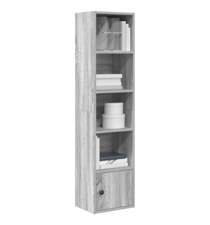 Bibliothèque sonoma gris 31x24x127 cm bois d'ingénierie | Mobilier & Déco