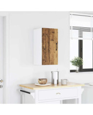 Armoire murale de cuisine Kalmar vieux bois bois d'ingénierie | Mobilier & Déco