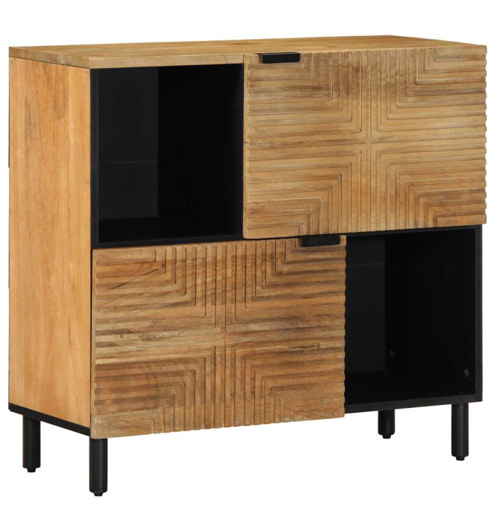 Buffet marron 80x33x75 cm bois massif de manguier | Mobilier & Déco