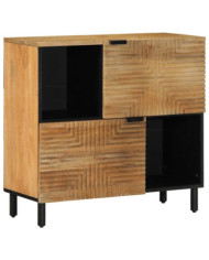 Buffet marron 80x33x75 cm bois massif de manguier | Mobilier & Déco
