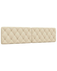 Coussin de tête de lit crème 200 cm tissu | Mobilier & Déco