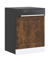 Panneau de lave-vaisselle Kalmar chêne fumé 60x1,5x67 cm | Mobilier & Déco