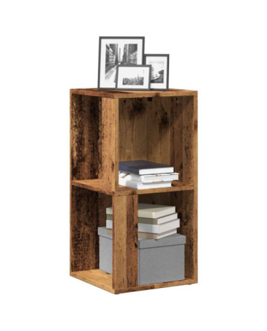 Armoire d'angle vieux bois 33x33x67 cm bois ingénierie | Mobilier & Déco