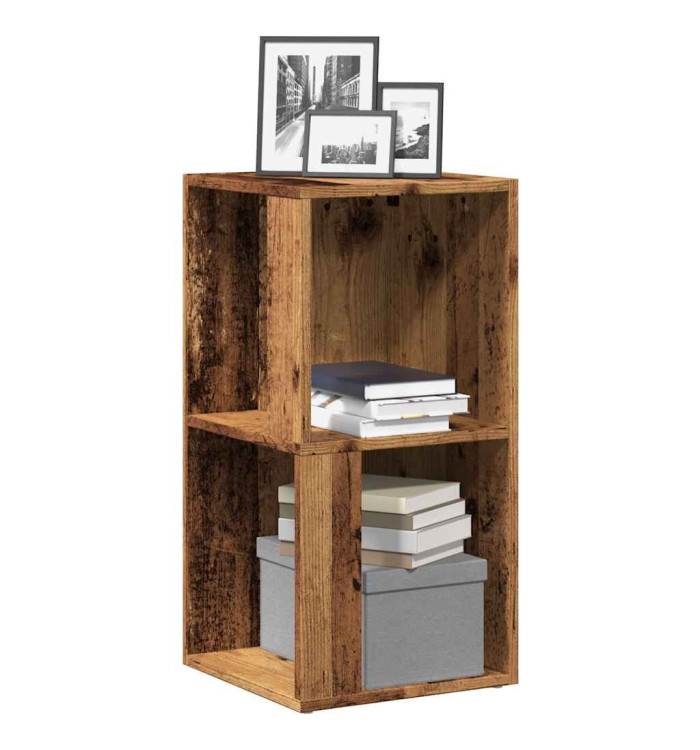 Armoire d'angle vieux bois 33x33x67 cm bois ingénierie | Mobilier & Déco