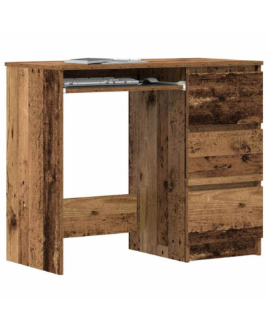 Bureau vieux bois 90x45x76 cm bois d'ingénierie | Mobilier & Déco