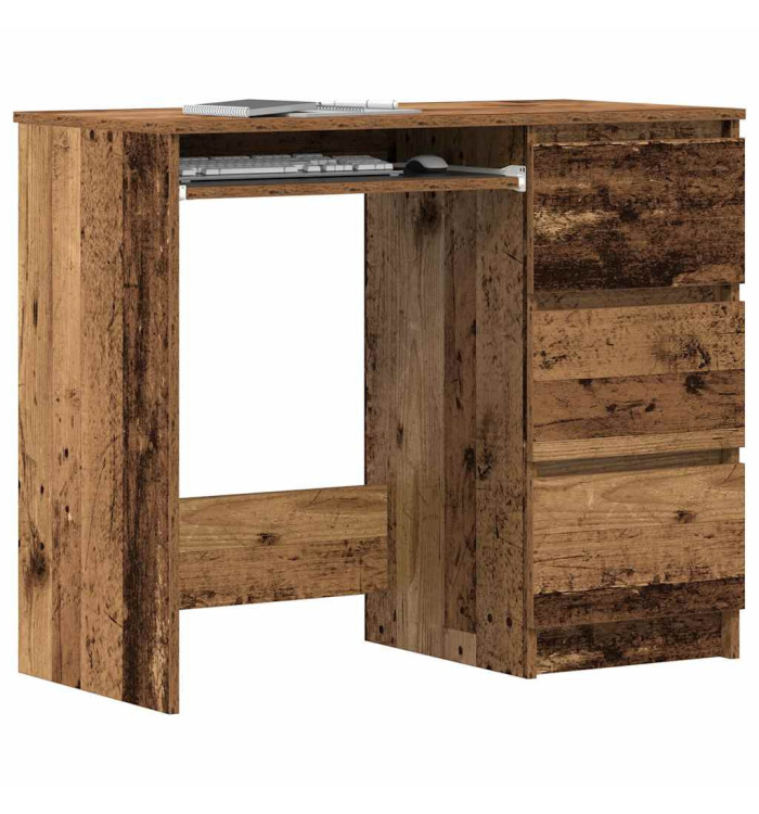 Bureau vieux bois 90x45x76 cm bois d'ingénierie | Mobilier & Déco