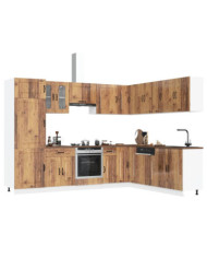Ensemble d'armoires de cuisine 14 pcs Kalmar bois d'ingénierie | Mobilier & Déco