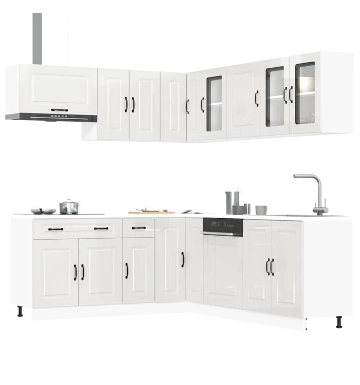 Ensemble d'armoires de cuisine 11 pcs Kalmar bois d'ingénierie | Mobilier & Déco