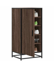 Étagère à chaussures chêne marron 48x38x97,5 cm bois ingénierie | Mobilier & Déco