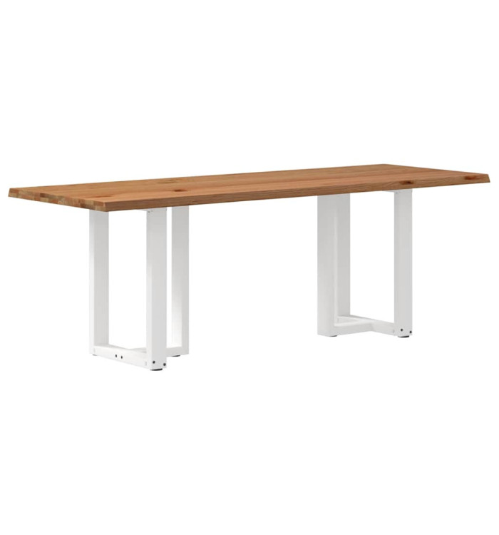 Table à manger et bord naturel bois massif chêne rectangulaire | Mobilier & Déco