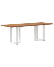 Table à manger et bord naturel bois massif chêne rectangulaire | Mobilier & Déco
