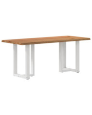 Table à manger et bord naturel bois massif chêne rectangulaire | Mobilier & Déco