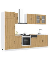 Ensemble d'armoires de cuisine 8 pcs Kalmar bois d'ingénierie | Mobilier & Déco