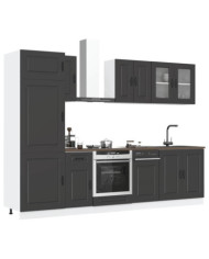 Ensemble d'armoires de cuisine 8 pcs Kalmar bois d'ingénierie | Mobilier & Déco