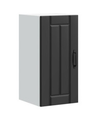 Armoire murale de cuisine Lucca noir bois d'ingénierie | Mobilier & Déco