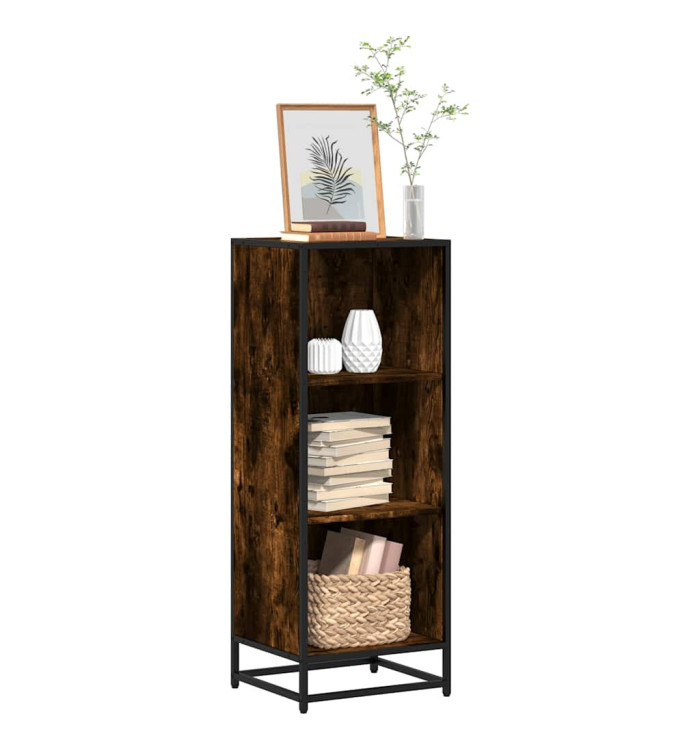 Bibliothèque chêne fumé 40x35x107,5 cm bois d'ingénierie | Mobilier & Déco