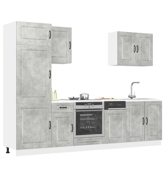 Ensemble d'armoires de cuisine 7 pcs Kalmar bois d'ingénierie | Mobilier & Déco